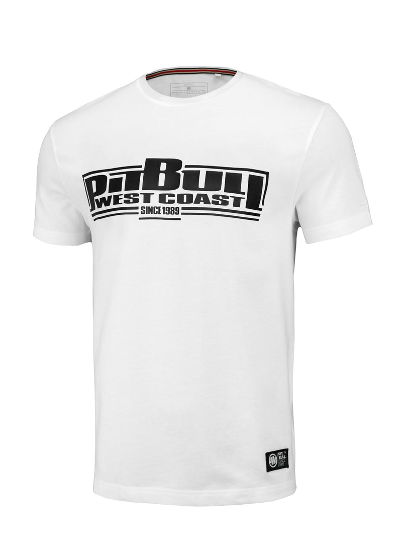 Koszulka Slim Fit CLASSIC BOXING Biała - kup z Pitbull West Coast Oficjalny Sklep 