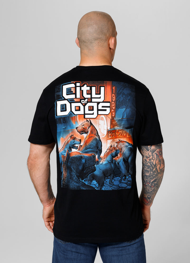 Koszulka CITY OF DOGS 24 Czarna - kup z Pitbull West Coast Oficjalny Sklep 