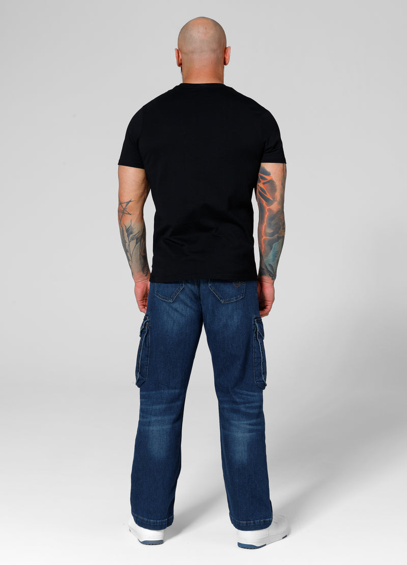 Jeansowe Spodnie Cargo LONGSPUR Navy Wash - kup z Pitbull West Coast Oficjalny Sklep 