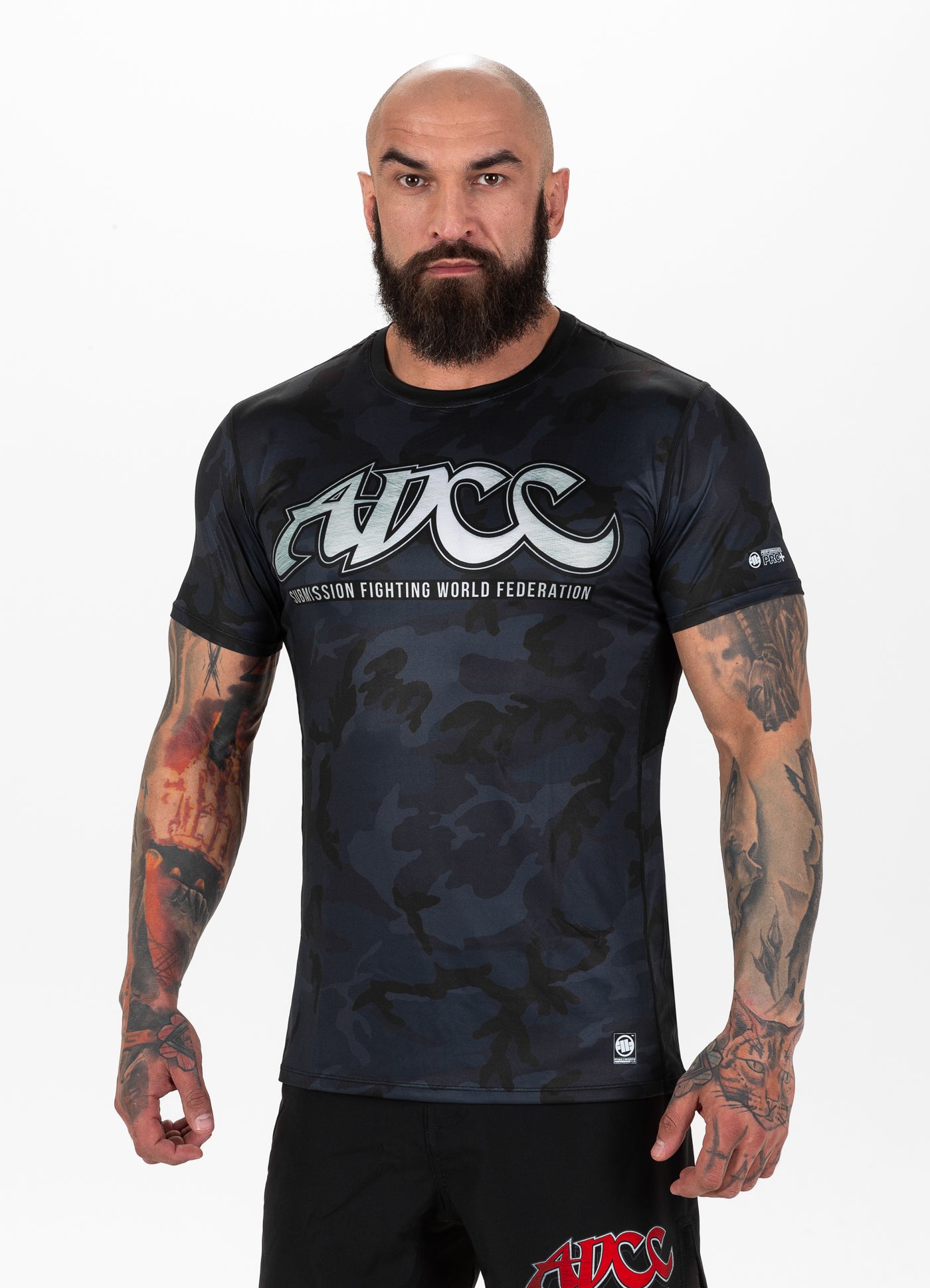 Koszulka Sportowa ADCC 2 All Black Camo - kup z Pitbull West Coast Oficjalny Sklep 