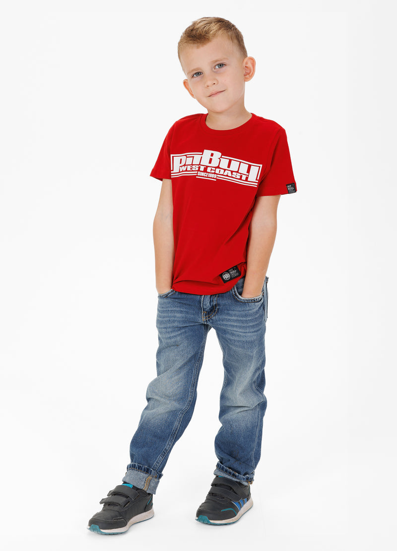 Dziecięca Koszulka CLASSIC BOXING Czerwona - kup z Pitbull West Coast Oficjalny Sklep 