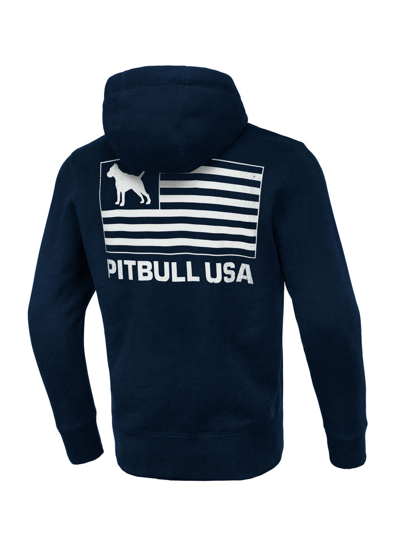 Bluza męska rozpinana z kapturem Terry Pitbull USA