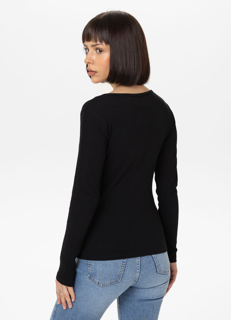Longsleeve damski Rib