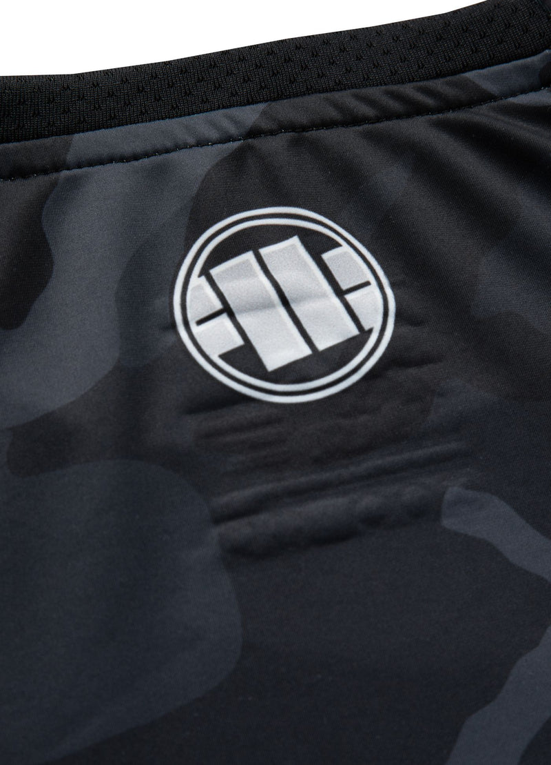 Rashguard Performance Pro plus All Black Camo Small Logo