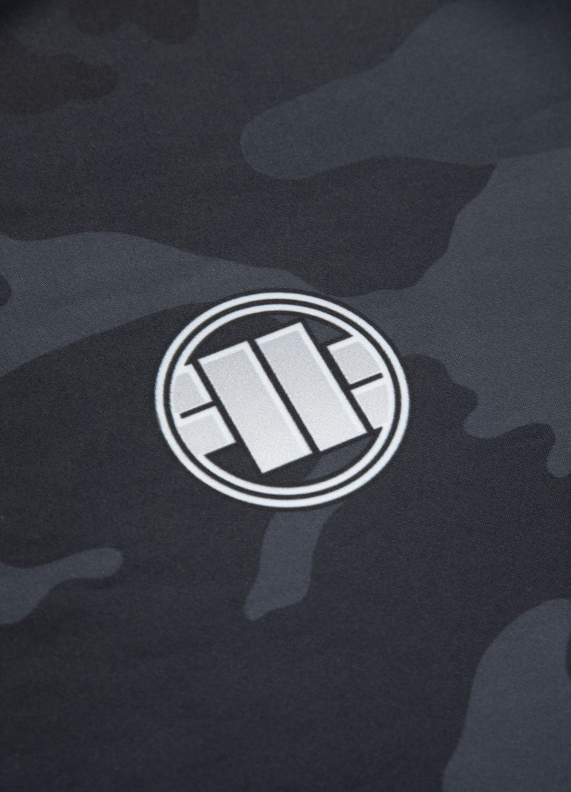 Rashguard Performance Pro plus All Black Camo Small Logo