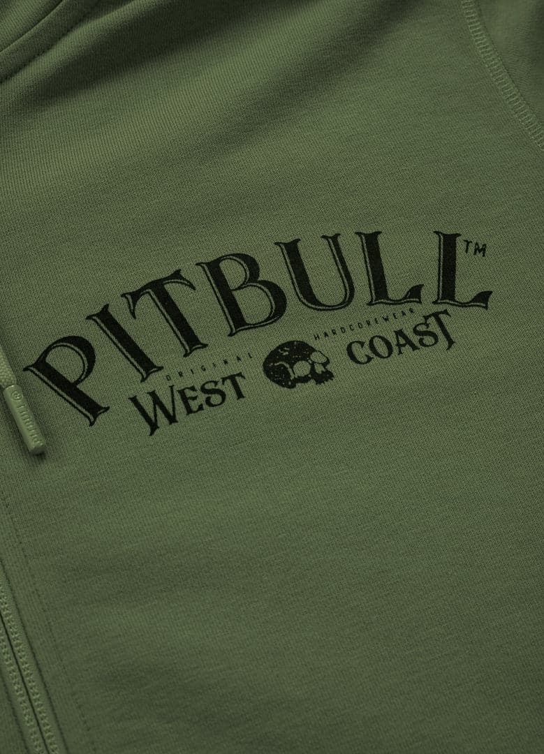 Bluza rozpinana z kapturem SAN DIEGO 89 Oliwkowa - kup z Pit Bull West Coast Oficjalny Sklep 