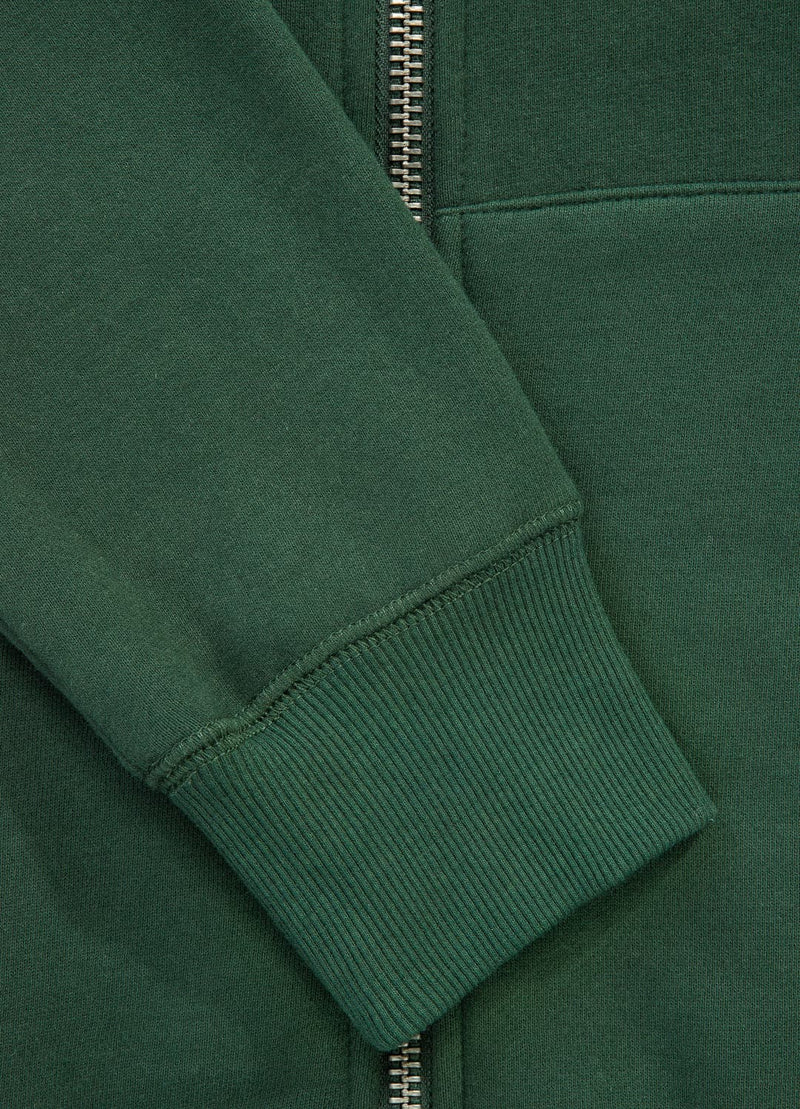 Bluza rozpinana z kapturem NEW LOGO Ciemnozielona - kup z Pit Bull West Coast Oficjalny Sklep 