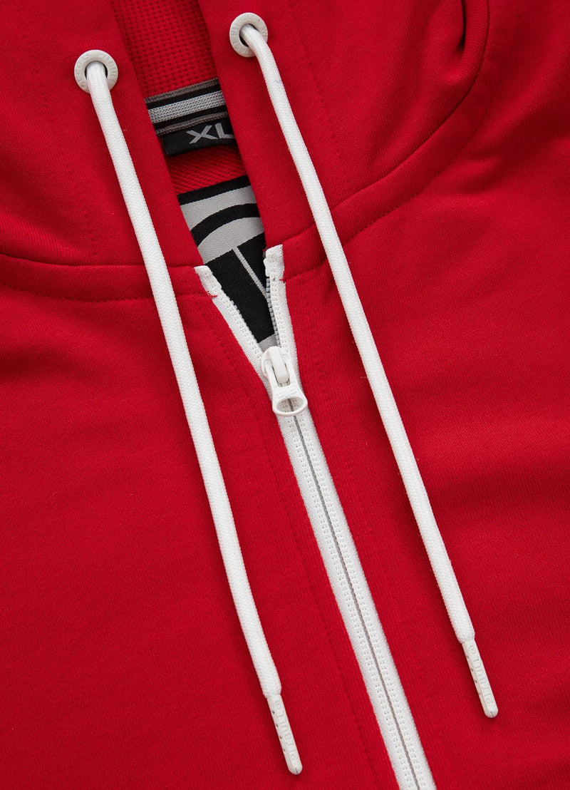 Bluza rozpinana z kapturem TERRY NEW LOGO Czerwona - kup z Pit Bull West Coast Oficjalny Sklep 