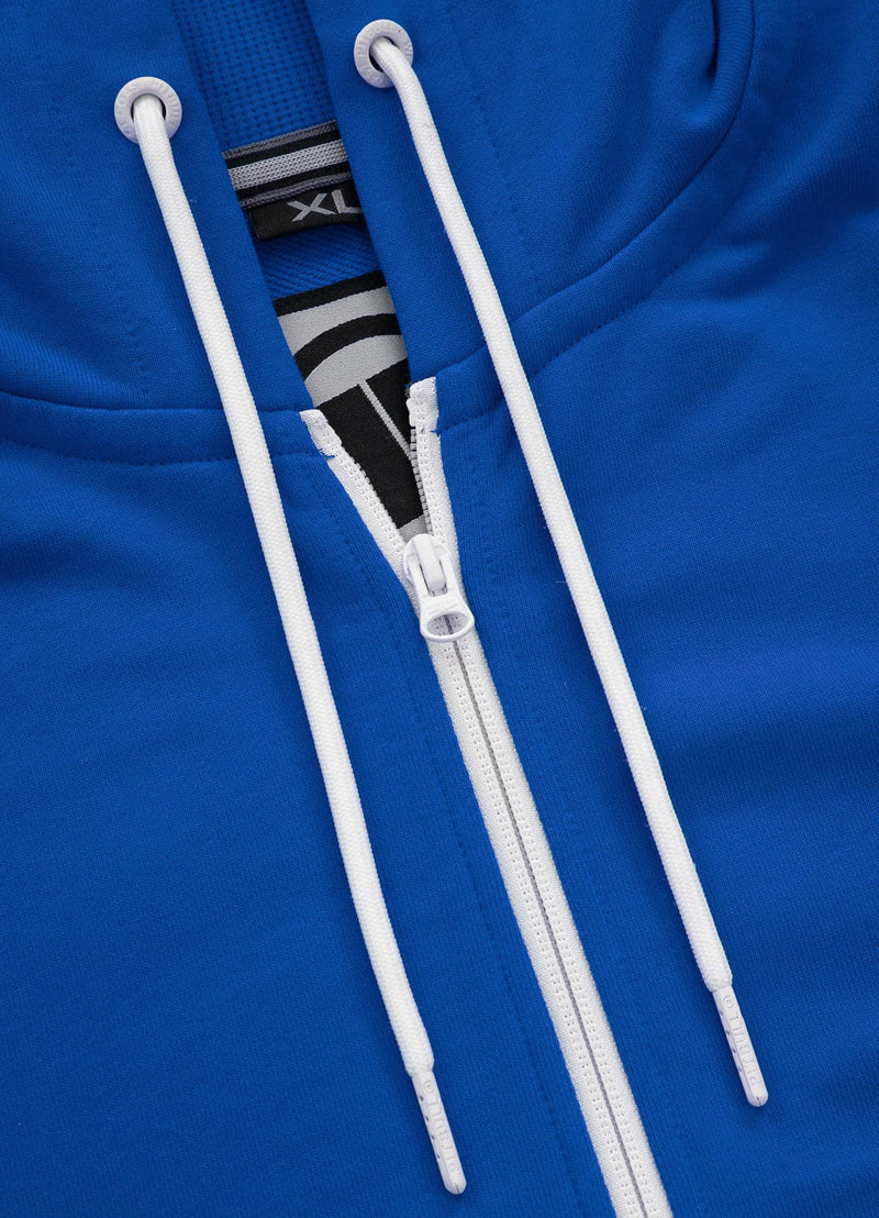 Bluza rozpinana z kapturem TERRY NEW LOGO Niebieska - kup z Pit Bull West Coast Oficjalny Sklep 