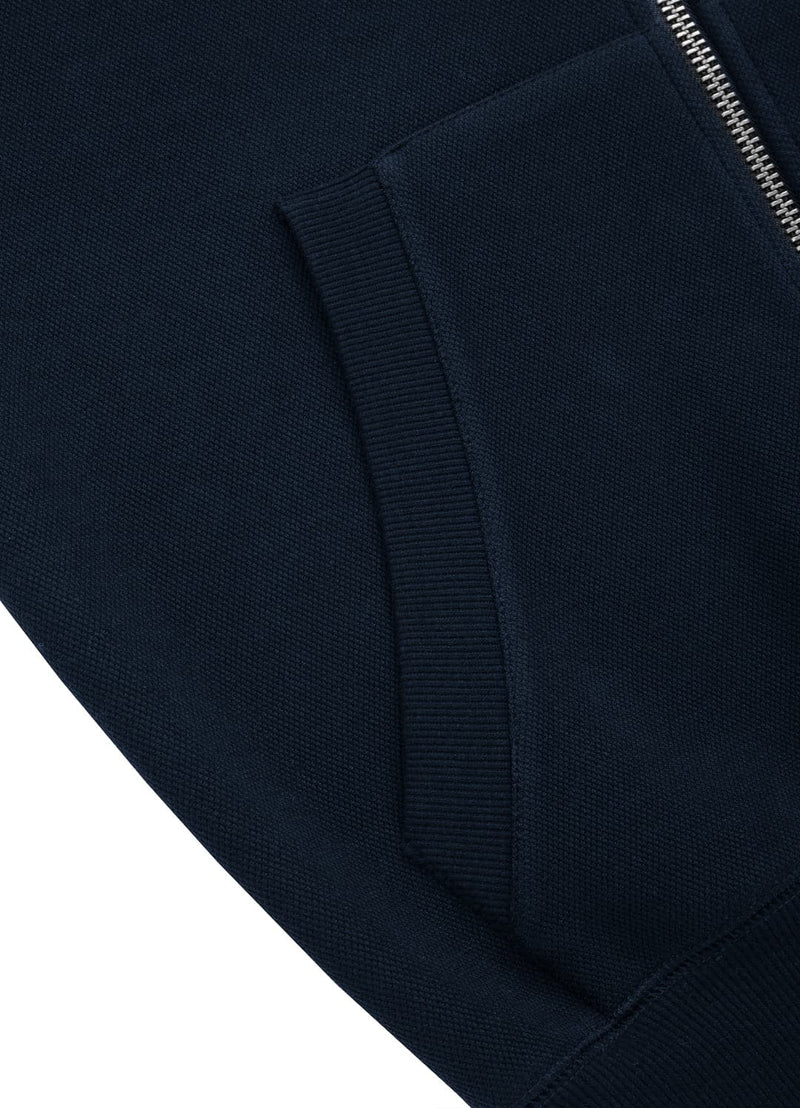 Bluza rozpinana Premium Pique NEW LOGO Granatowa - kup z Pit Bull West Coast Oficjalny Sklep 