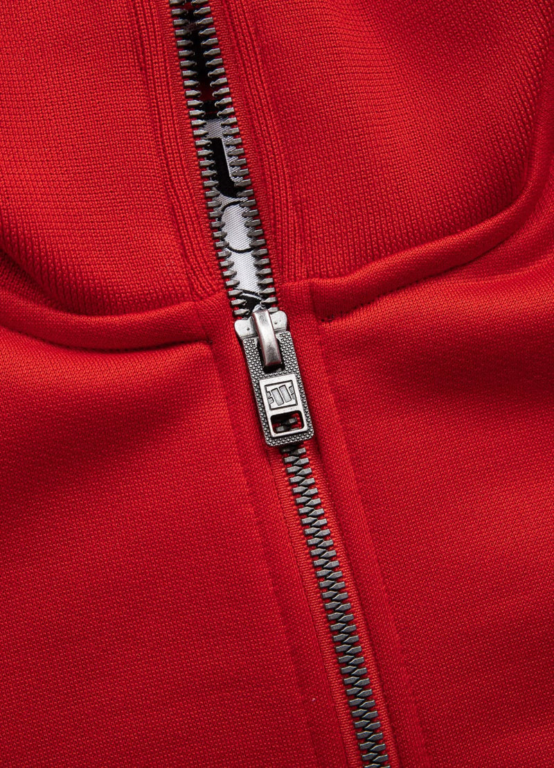 Bluza rozpinana TAPE LOGO Czerwona - kup z Pit Bull West Coast Oficjalny Sklep 