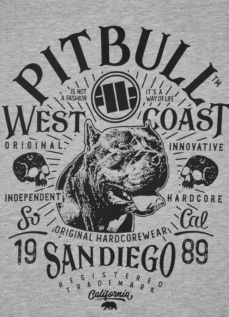 Bluza z kapturem SAN DIEGO 89 Szara - kup z Pit Bull West Coast Oficjalny Sklep 