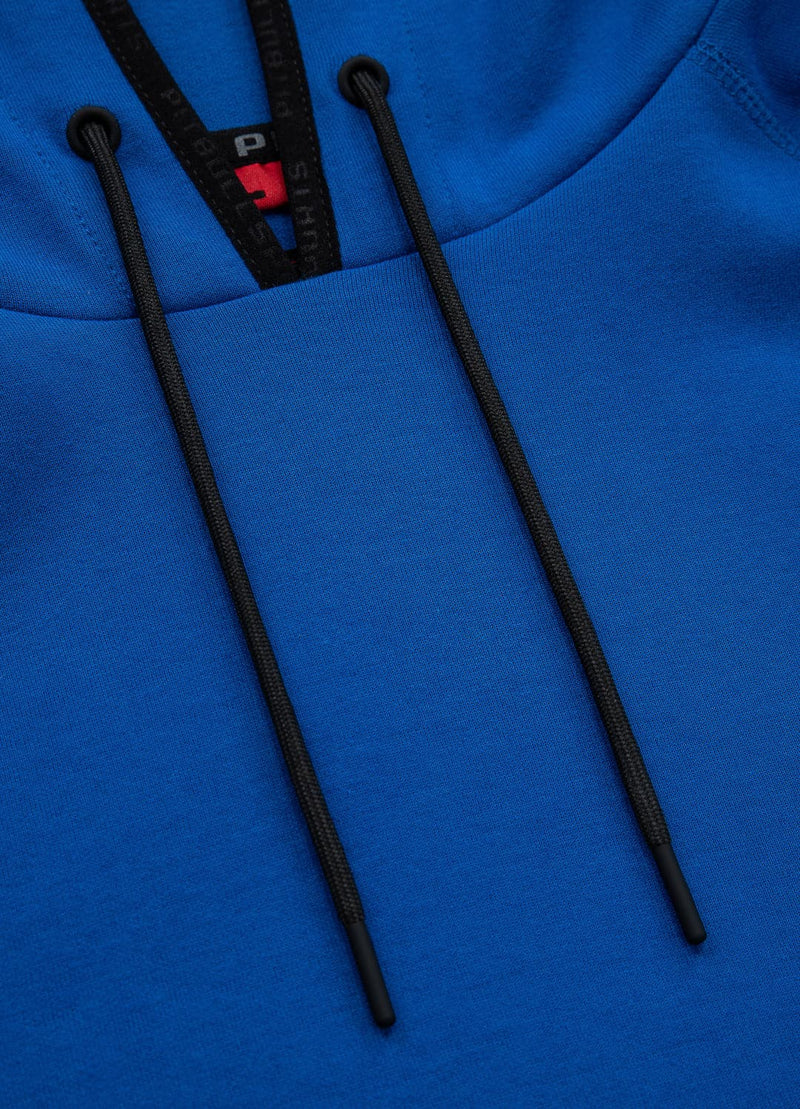 Bluza z kapturem FALCON SMALL LOGO Niebieska - kup z Pit Bull West Coast Oficjalny Sklep 