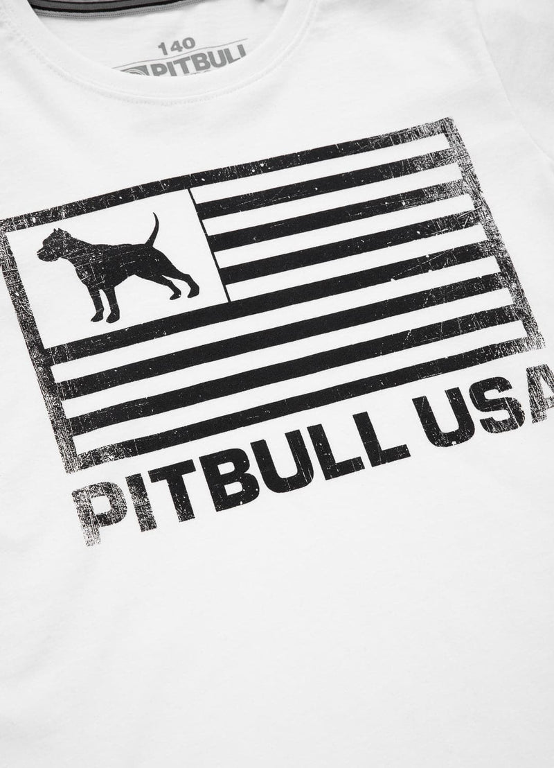 Dziecięca Koszulka PITBULL USA Biała - kup z Pit Bull West Coast Oficjalny Sklep 