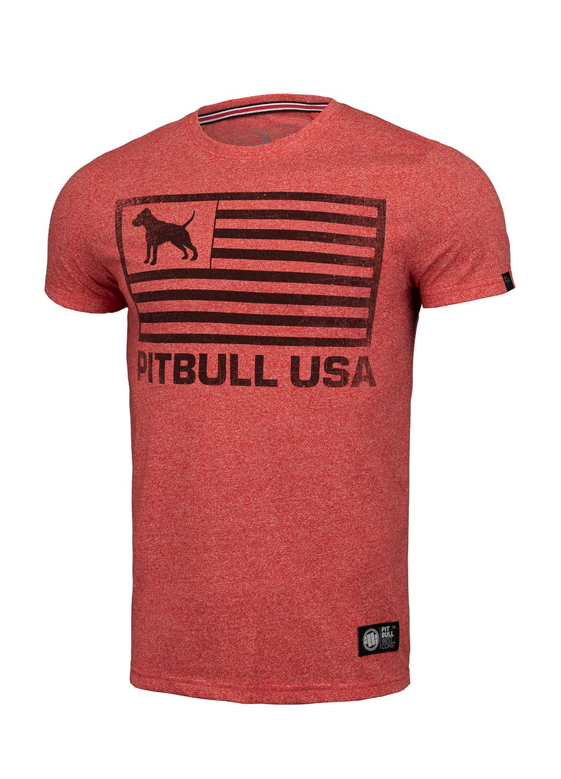 Koszulka PITBULL USA Middleweight 190 Custom Fit Czerwona MLG - kup z Pit Bull West Coast Oficjalny Sklep 