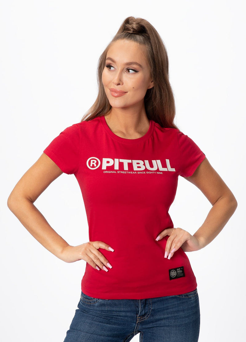 Damska koszulka PITBULL R Malinowa - kup z Pitbull West Coast Oficjalny Sklep 