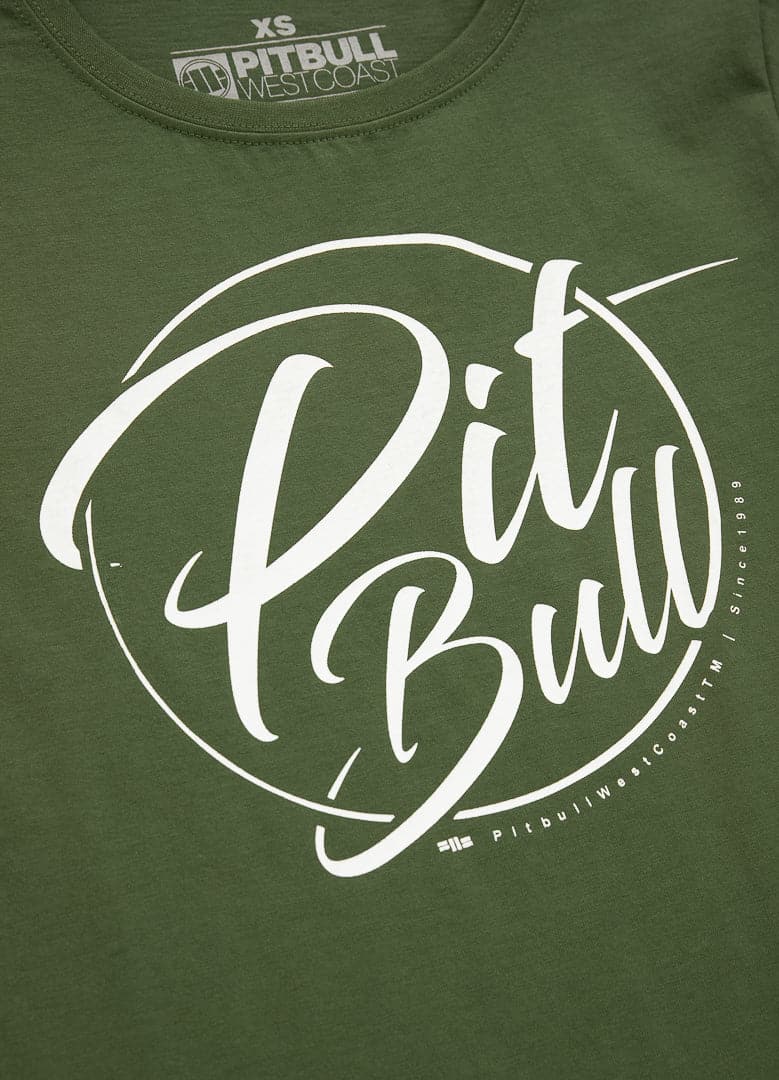 Damska koszulka PB INSIDE Oliwkowa - kup z Pit Bull West Coast Oficjalny Sklep 