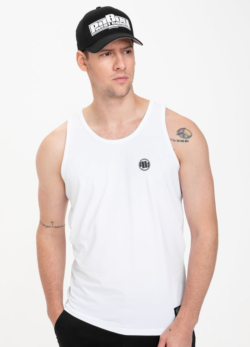 Tank Top Slim Fit Small Logo Biały - kup z Pitbull West Coast Oficjalny Sklep 