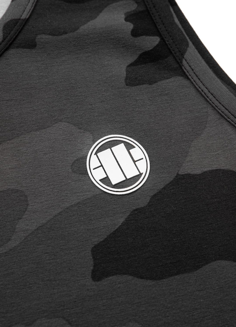 Tank Top Slim Fit Small Logo All Black Camo - kup z Pit Bull West Coast Oficjalny Sklep 