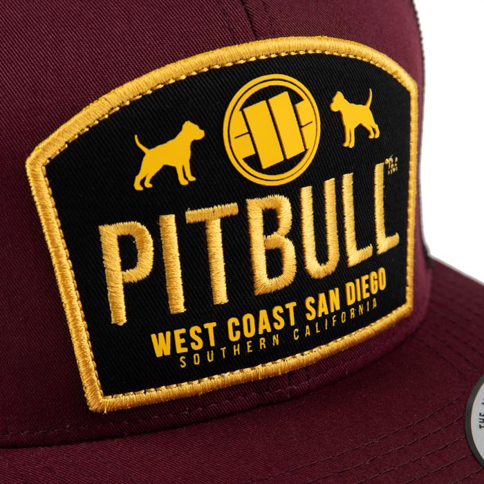 CZAPKA SNAPBACK MESH DOGS BURGUND - kup z Pit Bull West Coast Oficjalny Sklep 