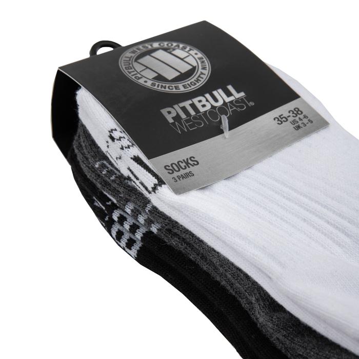 Skarpety High Ankle TNT 3pack Biały/Charcoal/Czarny - kup z Pit Bull West Coast Oficjalny Sklep 