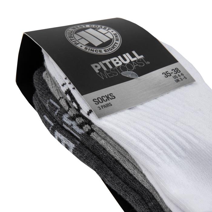 Skarpety High Ankle TNT 3pack Biały/Szary/Charcoal - kup z Pit Bull West Coast Oficjalny Sklep 