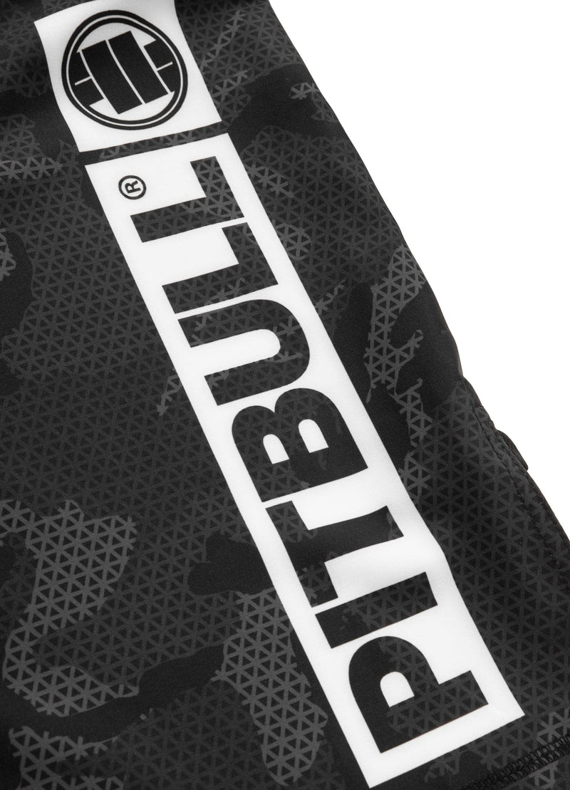 Długie Spodenki Treningowe NET HILLTOP All Black Camo - kup z Pit Bull West Coast Oficjalny Sklep 